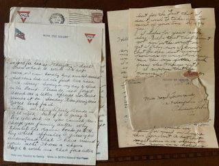 WWI letters,  all African American 368th Inf.  Reg.  Father of B - 25 TUSKEGEE Pilot. 8