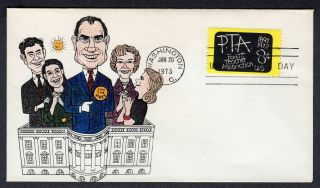 1973 Second Nixon - Agnew Inauguration - Libert Inaugural Cover Pa330