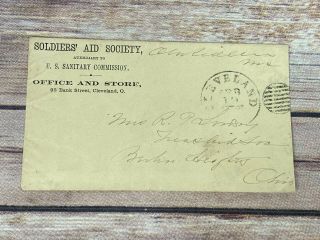 Us Sanitary Commission Civil War Soliders And Society Stampless Cover