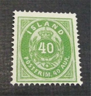 Nystamps Iceland Stamp 14 Og H $140