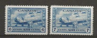 1942 - 8 Canada Sg399 - 40 6c And 7c Air Values Fine Mnh Cat £37.  50