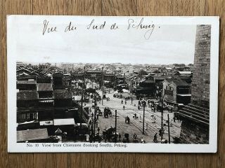 China Old Postcard View From Chienmen Peking