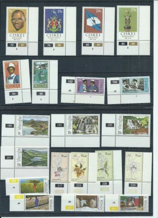 South Africa Stamps.  5 Sets From Ciskei & Venda From 1981 & 1982.  (e683)