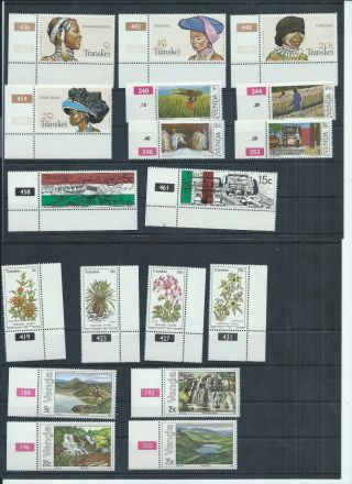 South Africa Stamps 5 Sets From Ciskei,  Venda & Transkei 1980 1981 & 1982 (e684)