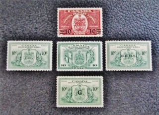 Nystamps Canada Stamp E9 - E11 Eo1 Eo2 Og H / Nh $62