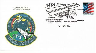 Space Shuttle Endeavor Sts - 108,  United We Stand Flag Stamp Fdc 10/24/2001