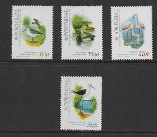 Portugal 1982 Birds Set Of 4 Nh