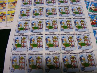 1984 Walt Disney Stamp Set Sheets.  Donald Duck.  Christmas Caribbean Cruise. 3