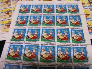 1984 Walt Disney Stamp Set Sheets.  Donald Duck.  Christmas Caribbean Cruise. 4
