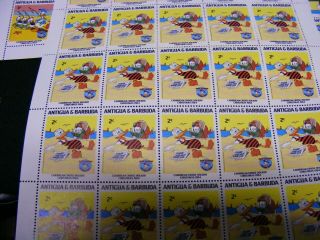 1984 Walt Disney Stamp Set Sheets.  Donald Duck.  Christmas Caribbean Cruise. 5