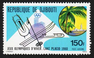 Djibouti Scott C128 - 1980 Lake Placid Winter Olympics