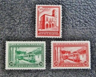 Nystamps Italy San Marino Stamp 135 // 140 Og H $53