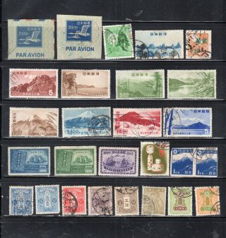 Japan Asia Stamps Canceled & Hinged Lot 55817