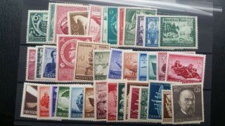 Germany Third Reich 1944 Almost Complete Year (1 Stamp Missing) Mnh Cat E40