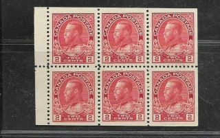 Canada Stamps 106a Booklet Pane Of 6 (nh) From 1911 - 25
