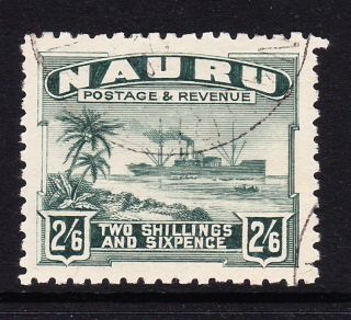 Nauru 1924 - 48 2/6d Grey - Green Sg 37b Fine.