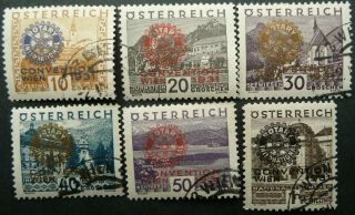 Austria 1931 Rotary International Convention,  Vienna Stamp Set - Fine