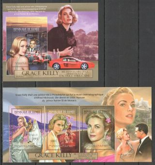 Bc113 2012 Guinea Cinema Great American Actress Grace Kelly Kb,  Bl Mnh