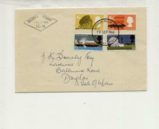 Isle Of Man 1966 Snaefell Cachet On Gb Technology Fdc Cancelled Douglas,  Isle Of