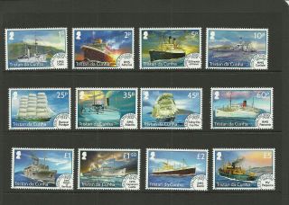Tristan Da Cunha 2015 Mail Ships Definitives Set Mnh