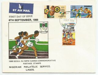 Nigeria 1988 Olympic Games Seoul First Day Cover