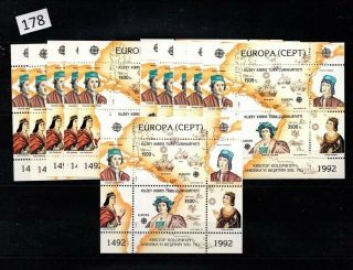 11x Northern Cyprus 1992 - Mnh - Europa Cept - Columbus