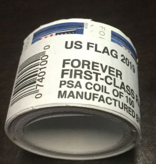 Usps Forever Stamps 2018 Us Flag Roll/coil 100