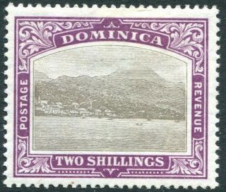 Dominica - 1903 - 07 2/ - Grey - Black & Purple Sg 34 Mounted V32308