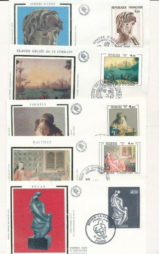 D280044 Paintings Art Nudes 1982 Set Of Fdc 