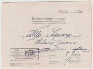 Germany Dr Italy 1943 P.  O.  W.  Lett.  Sheet Stalag Viii B Teschen (upp.  Silesia)