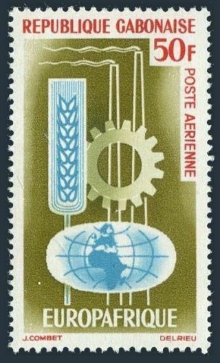 Gabon C21,  Mnh.  Michel 202.  Europafrica - 1964.  Agriculture,  Industry.