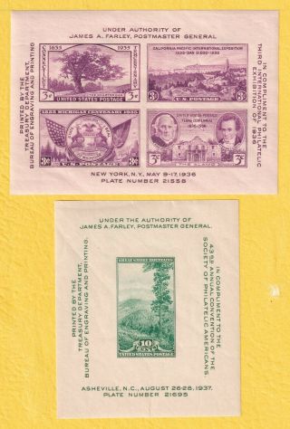 Us Stamp Sc 778/797 3/10c 1936/37 Nh.  561