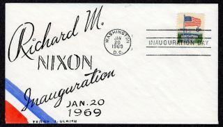 1969 First Nixon - Agnew Inuguration - Frank Ulrich H/p Inaugration Cover Pa15