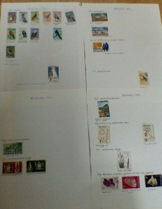 Selection Of Stamps From Botswana On Pages
