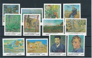 D279538 Paintings Art Van Gogh Mnh Sierre Leone