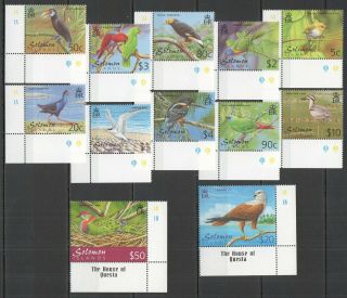I663 Solomon Islands Fauna Birds 1set Michel 42 Euro Mnh