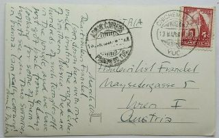 Mexico 1937 Chichen Itza Picture Post Card With Chichen Itza Postmark