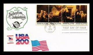 Dr Jim Stamps Us Declaration Of Independence Fdc Cover Stickers Combo