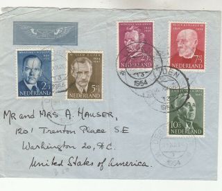 Netherlands Airmail Cover W/ Crease