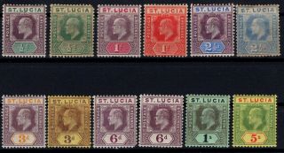 P118238 / St Lucia / British Colony / Sg 64 / 73 – 75 - 77 Mh 275 E
