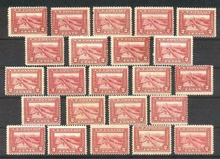 U.  S.  398 (x23) - 1913 2c Pac - Pacific ($368)
