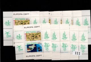 // 11x Turkish Cyprus - Mnh - Europa Cept 1983 - Space - Maps