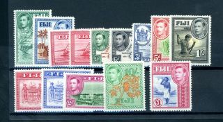 Fiji 1938 14 Stamps Unmounted (bo142)