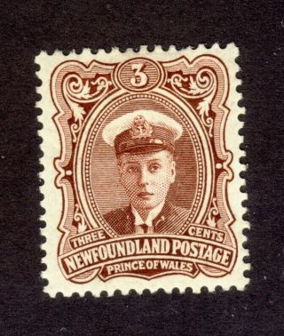 Newfoundland Mh Stamp No.  106 - 3c Prince Of Wales Vf Guide Value = $50.  00