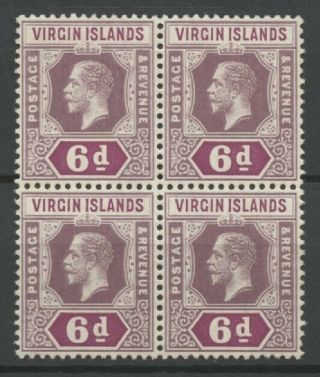 No: 69300 - Virgin Islands - 6 D - An Old Block Of 4 - Mnh