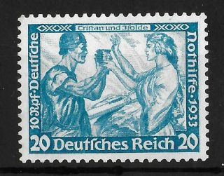 Germany Reich 1933 Lh 20,  10 Pf Perf 14 Michel 505b Cv €950 Vf