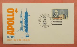 1967 Apollo 4 Saturn V Rocket Launch Cape Canaveral Fl