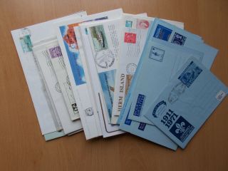 Guernsey - Approx 38 First Day Covers,  Aerogrammes Etc.  Below.