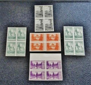 Nystamps Us Stamp 758 // 765 H $34 Block Of 4