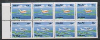 Palau - 1989,  Aviation,  36c & 45c Booklet Pane - Mnh - Sg 261,  263